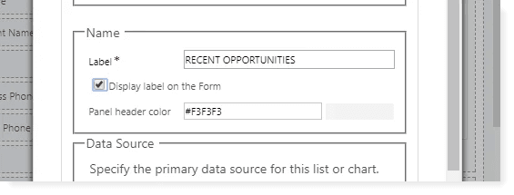 Unified Interface - Section Header color